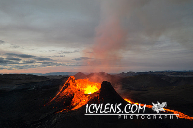 Volcano Eruption - Glowing in the dark II