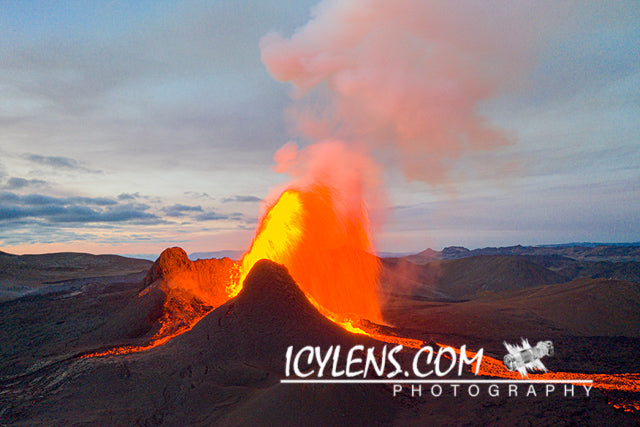 Volcano Eruption - erupts into the air V