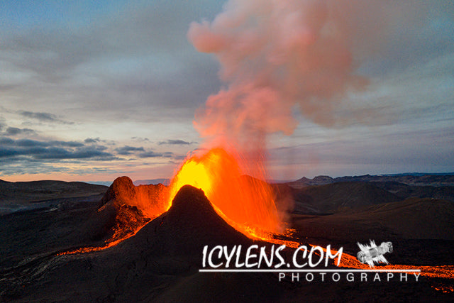 Volcano Eruption - erupts into the air VI