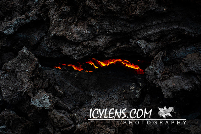 Glowing lava