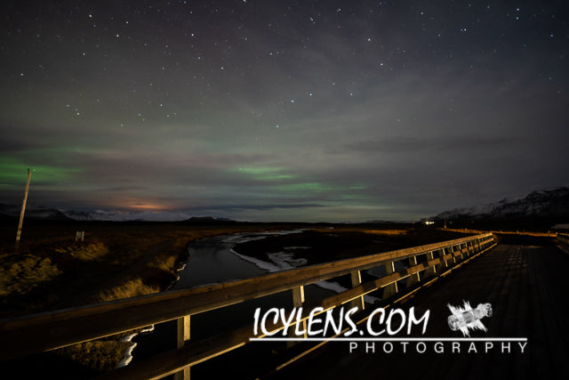 Northern Light - Green over the bridge II