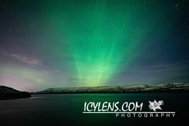 Northern Light at Kleifarvatn