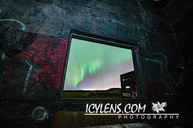 The Northern Light trough the window
