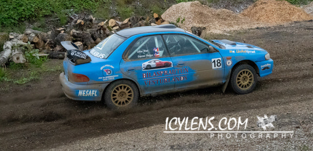 Blue Rally car II