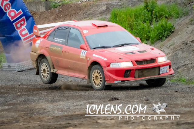 Red rally car II